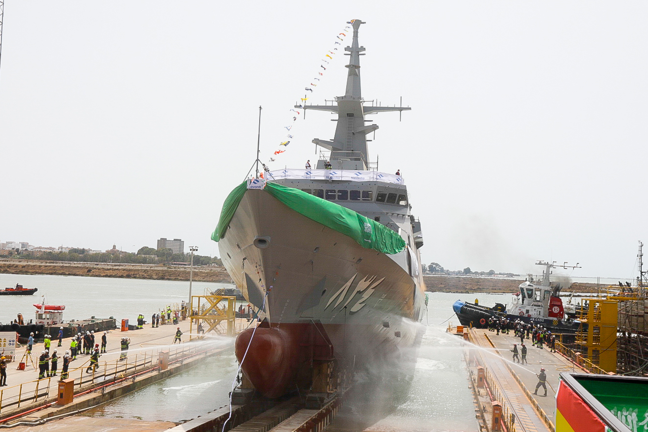 Navantia launches the fourth corvette for Saudi Navy